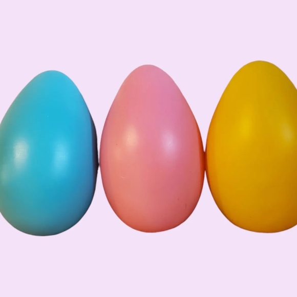 Large Vintage blow mold Easter eggs lot - Picture 3 of 5